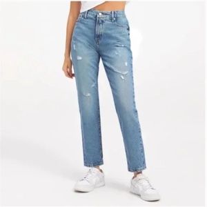 (NWT) GOOD AMERICAN Good Classic Distressed Jean  Sz 8
